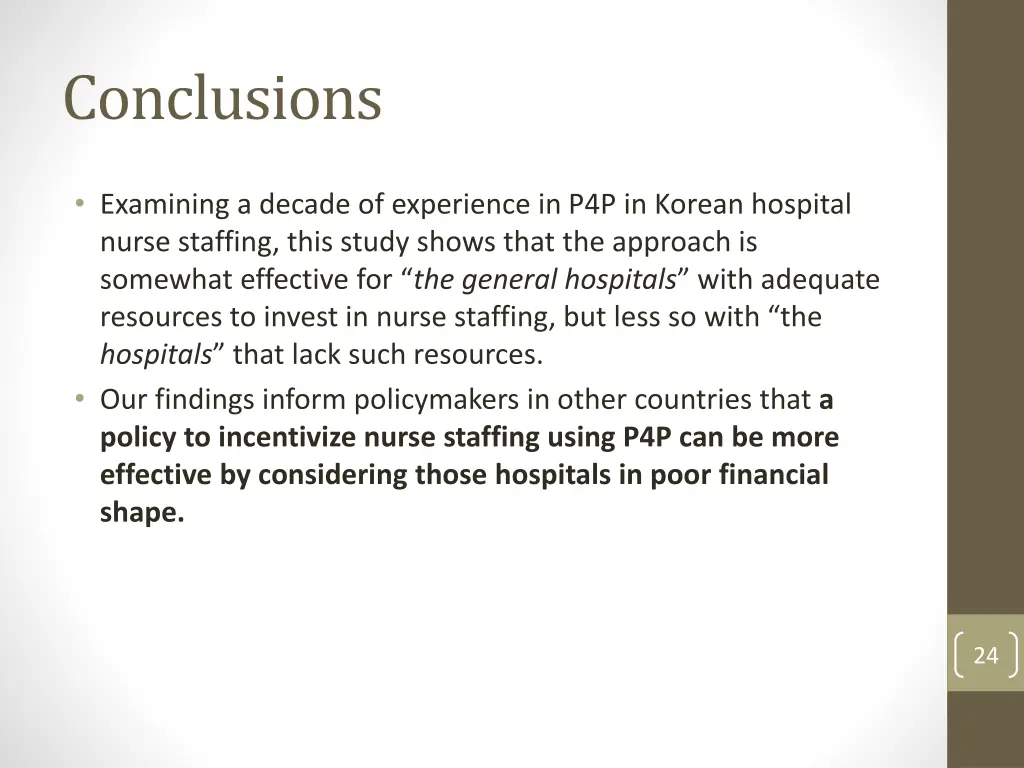 conclusions