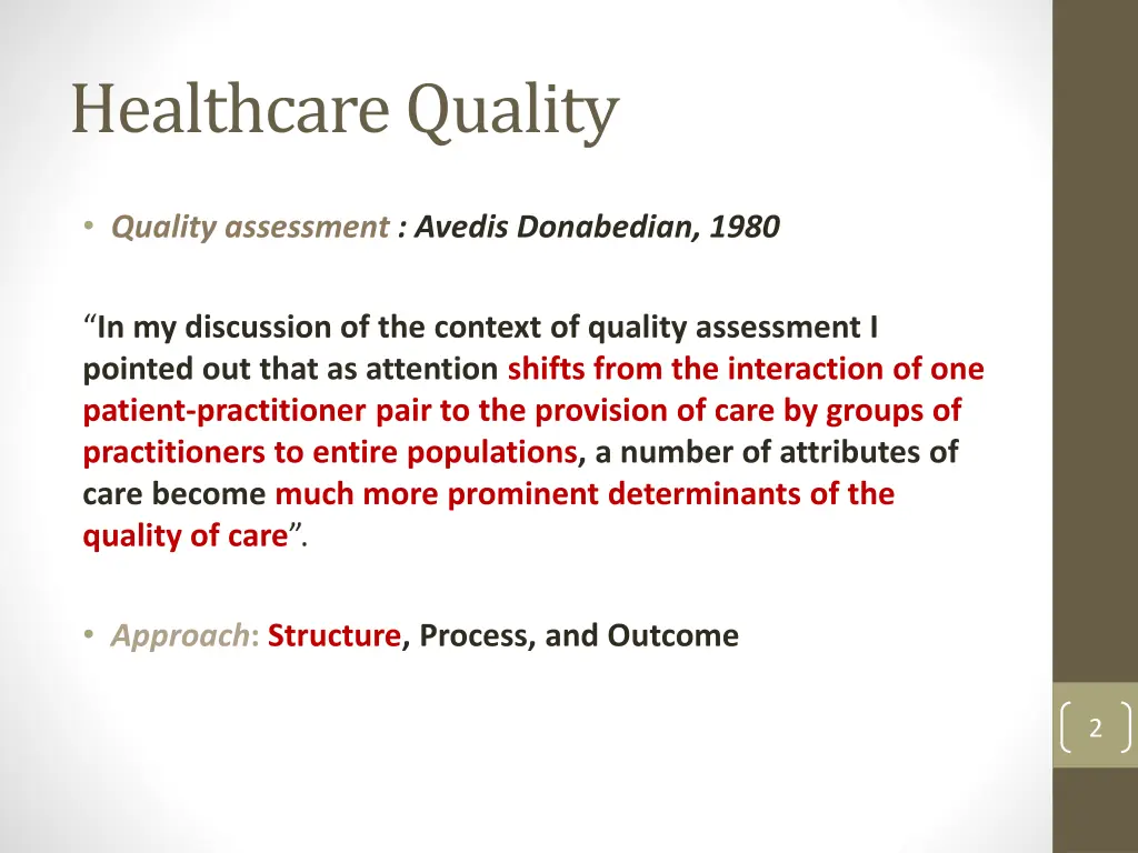 healthcare quality