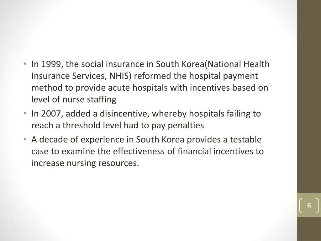 in 1999 the social insurance in south korea