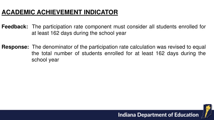 academic achievement indicator