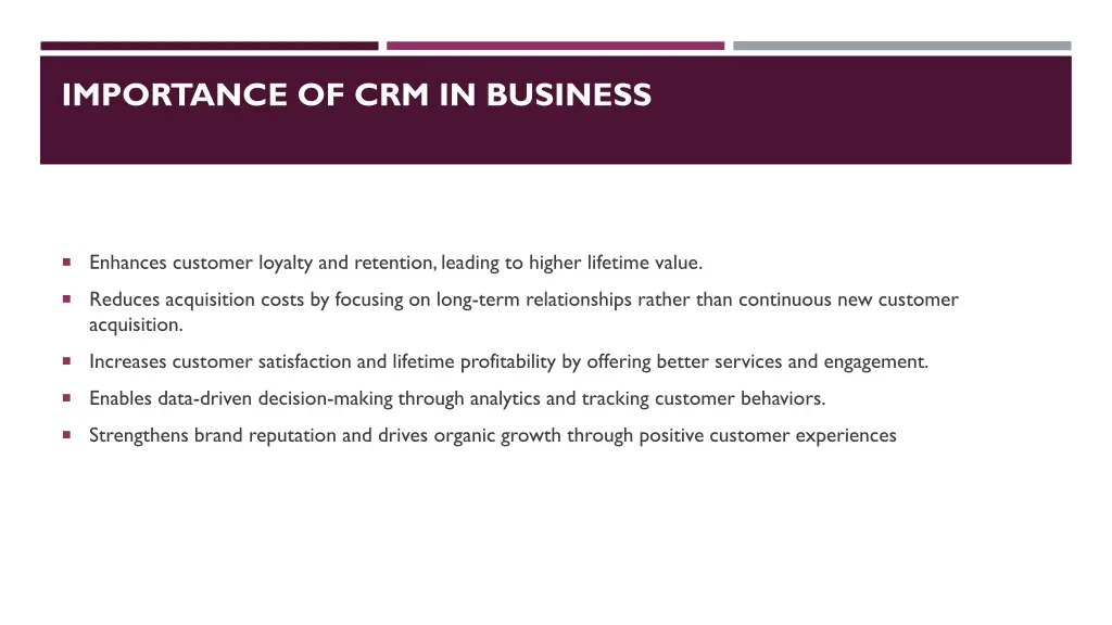 importance of crm in business