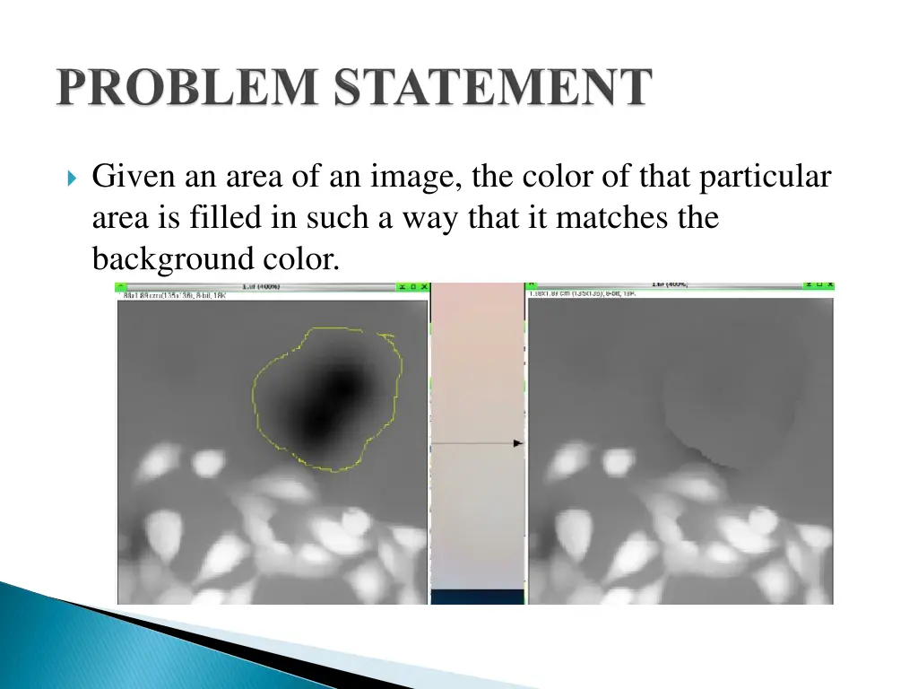 given an area of an image the color of that