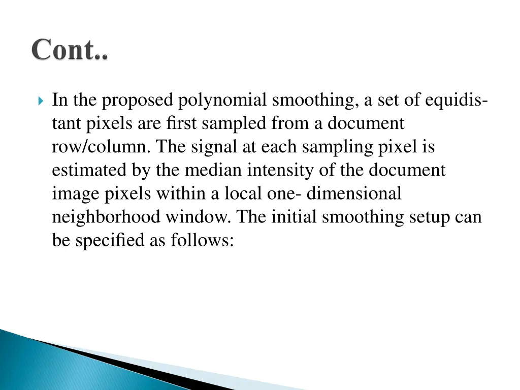 in the proposed polynomial smoothing