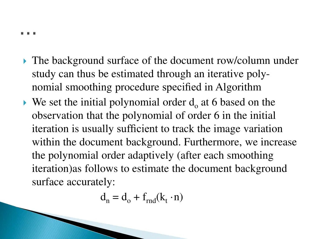 the background surface of the document row column