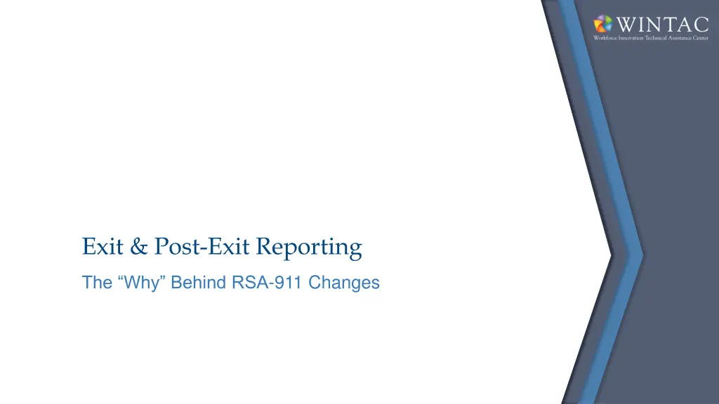 exit post exit reporting
