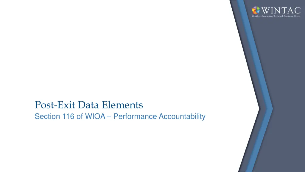 post exit data elements section 116 of wioa