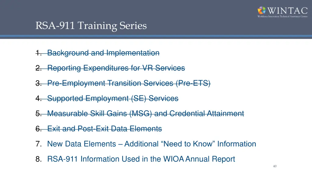 rsa 911 training series