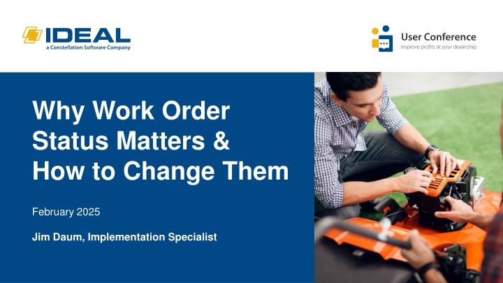 why work order status matters how to change them