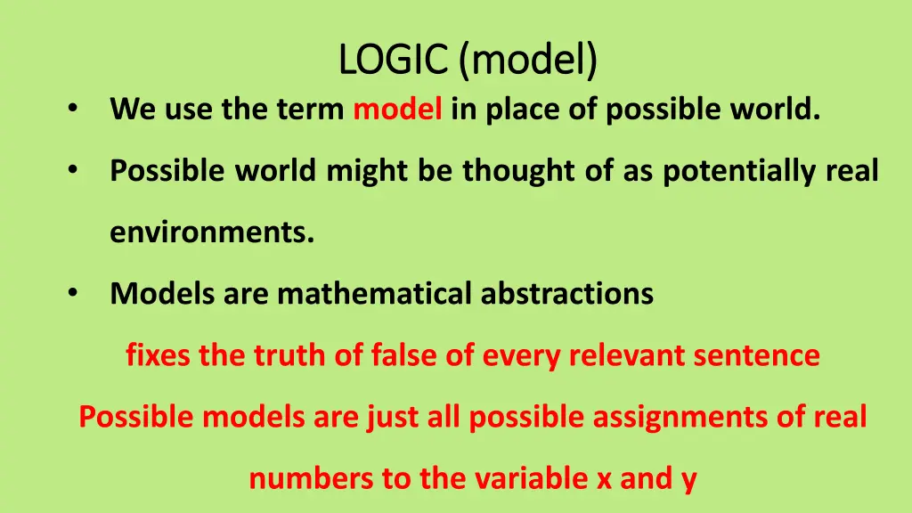 logic model logic model