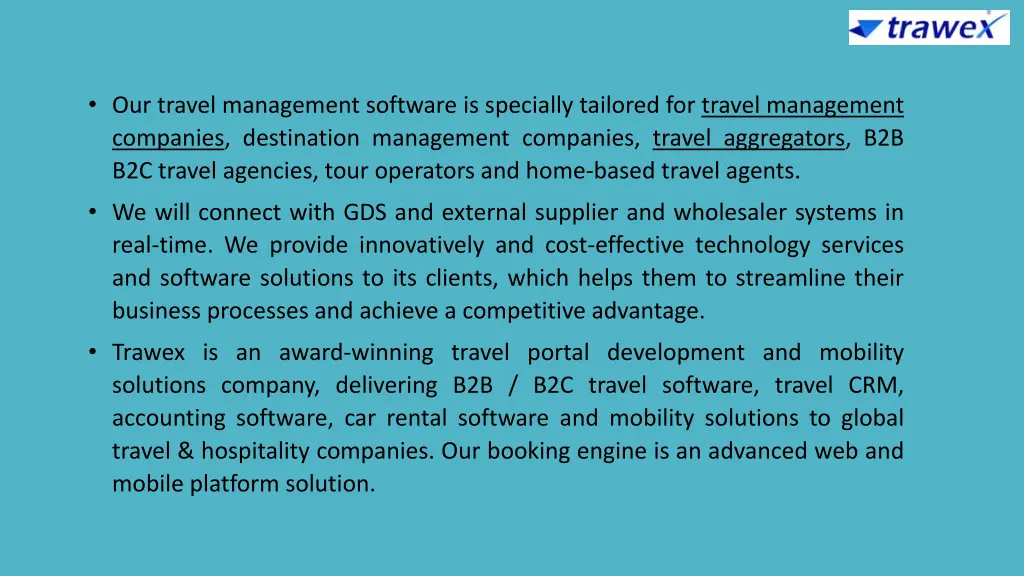 our travel management software is specially