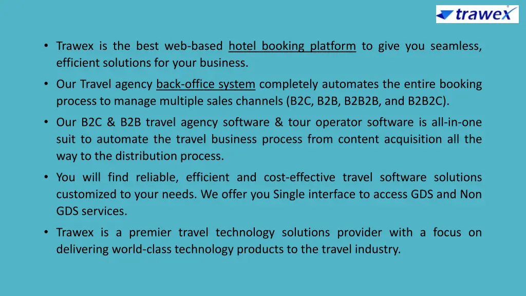 trawex is the best web based hotel booking
