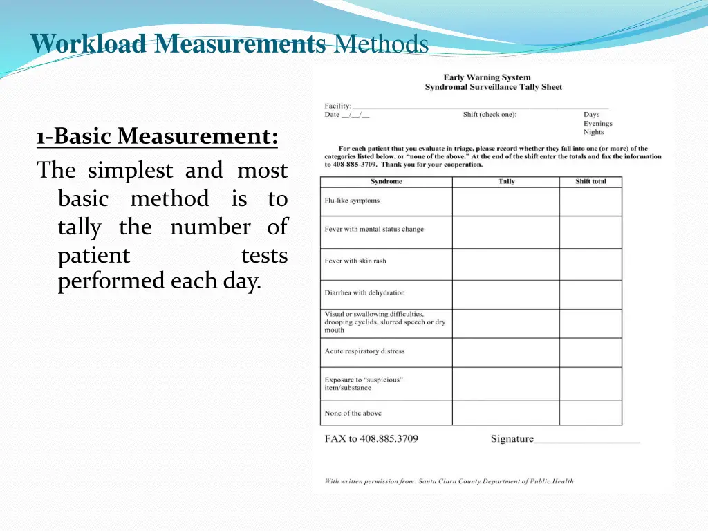 workload measurements methods
