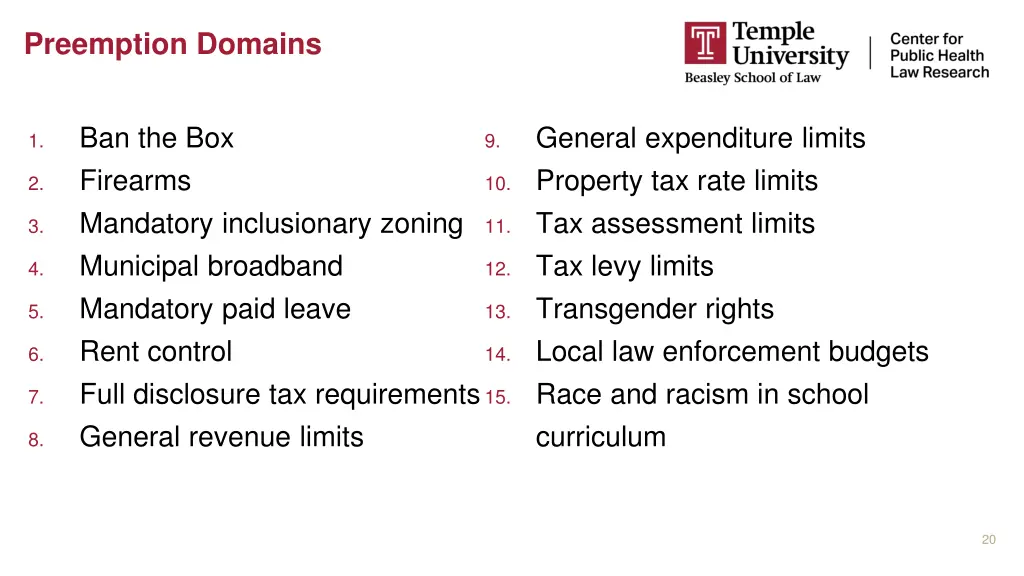 preemption domains