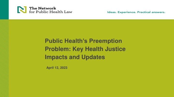 public health s preemption problem key health