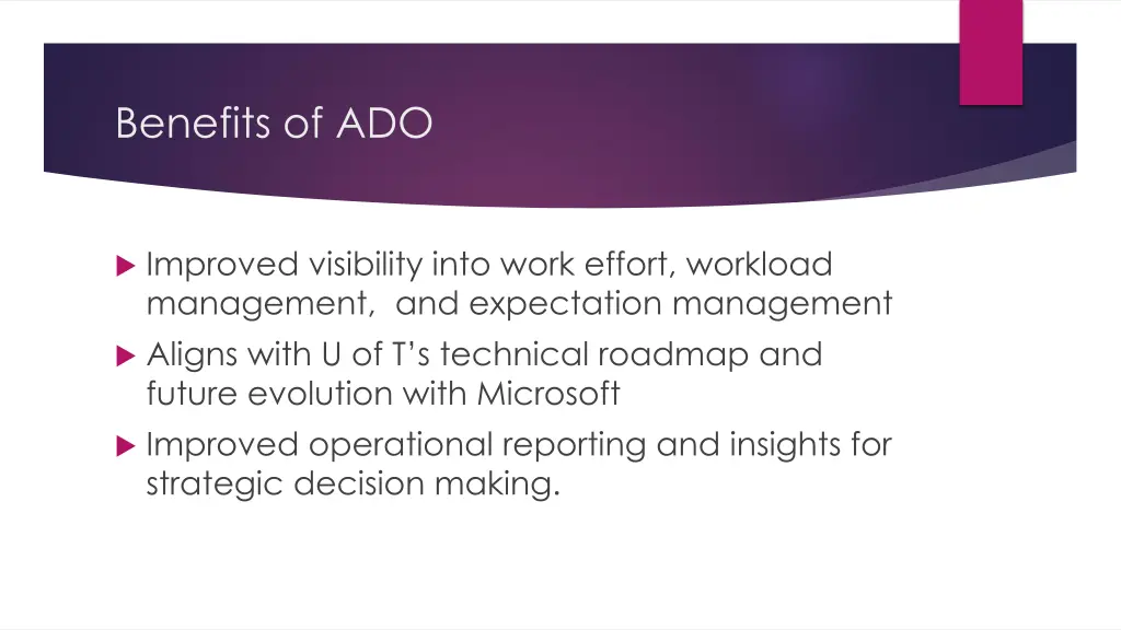 benefits of ado