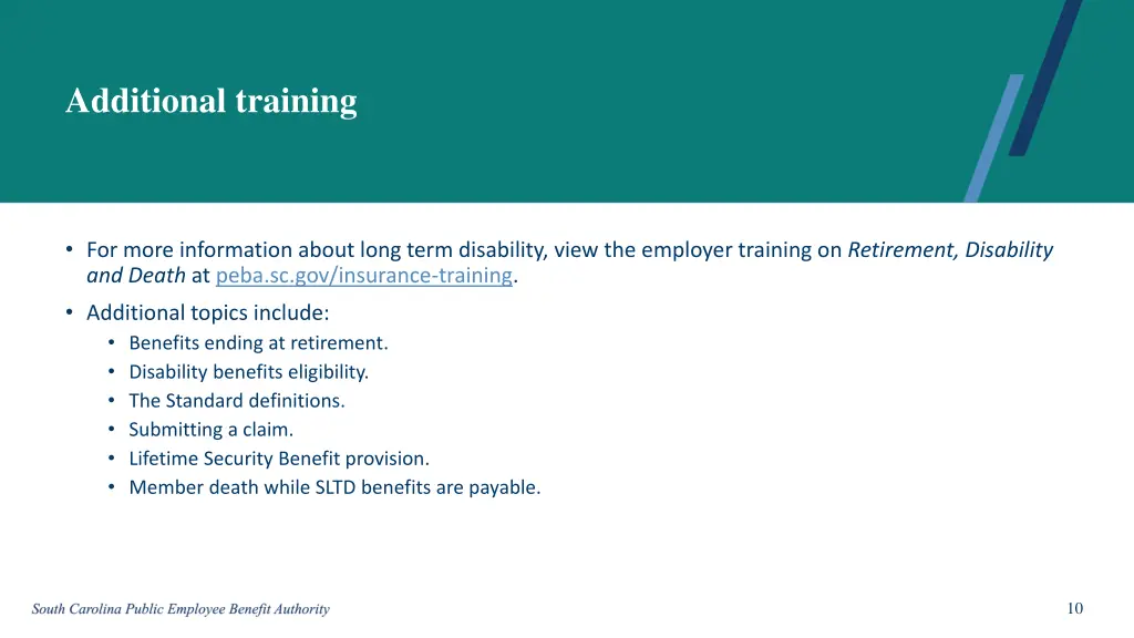 additional training