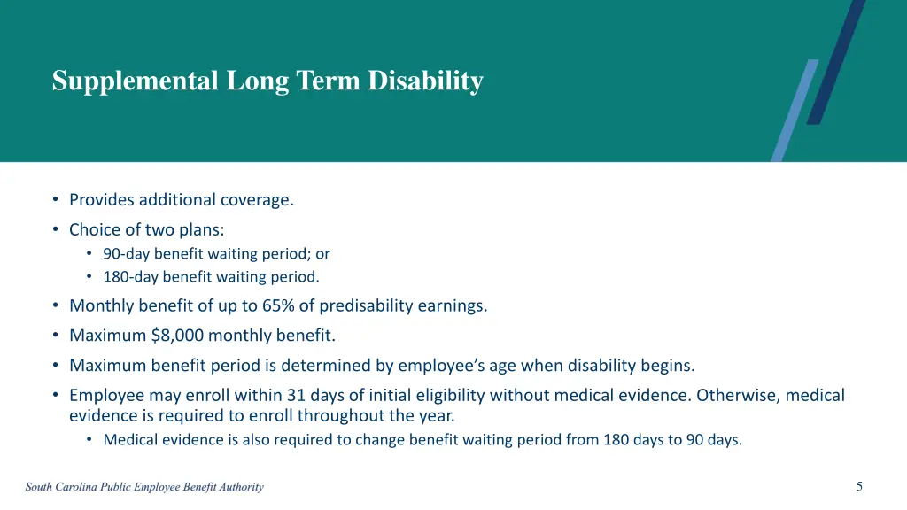 supplemental long term disability