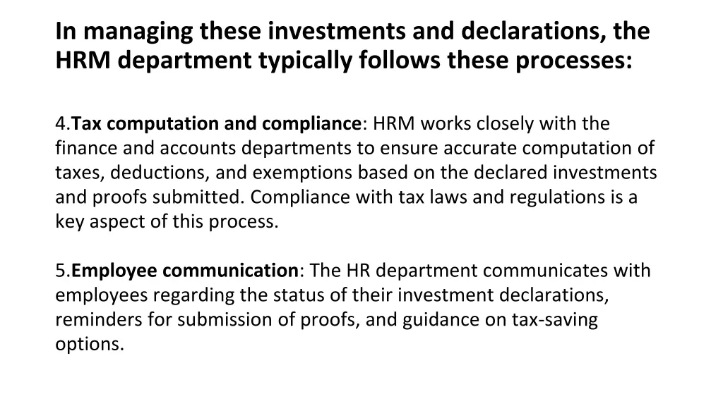 in managing these investments and declarations 1