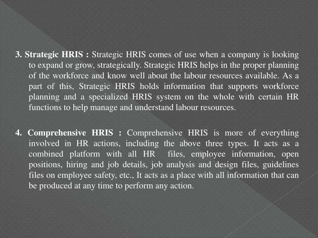 3 strategic hris strategic hris comes of use when