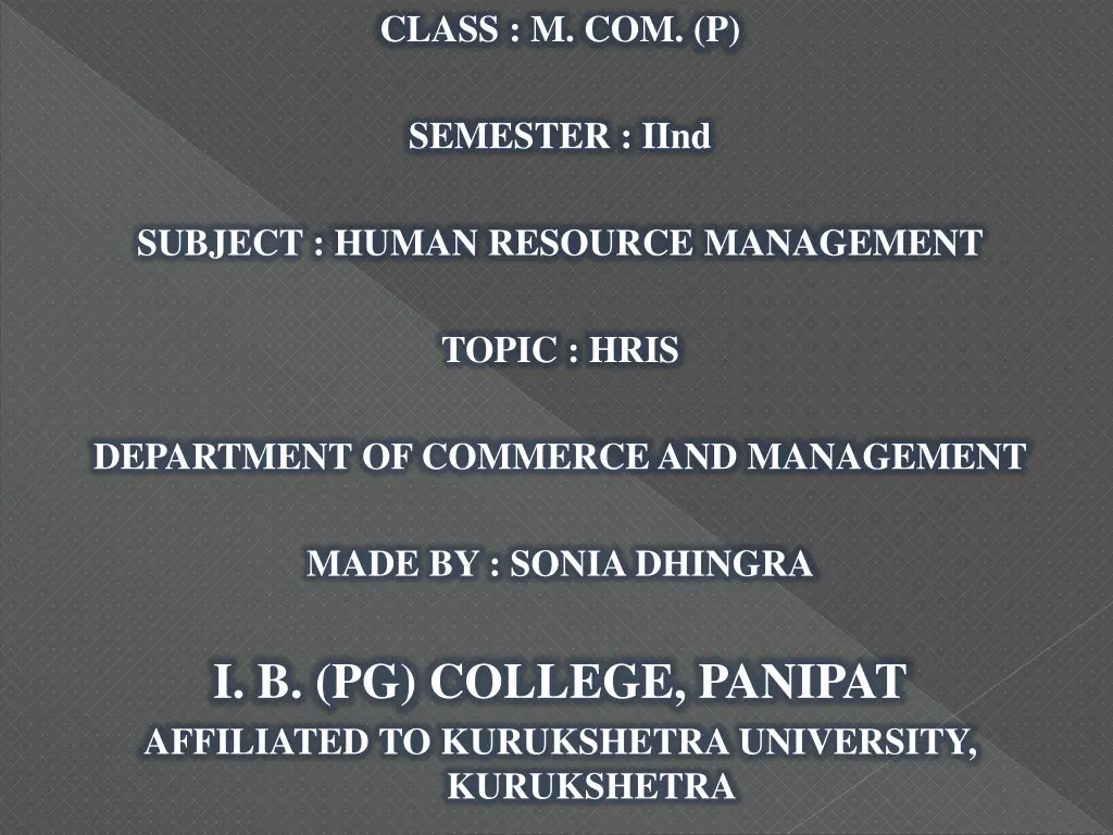 class m com p