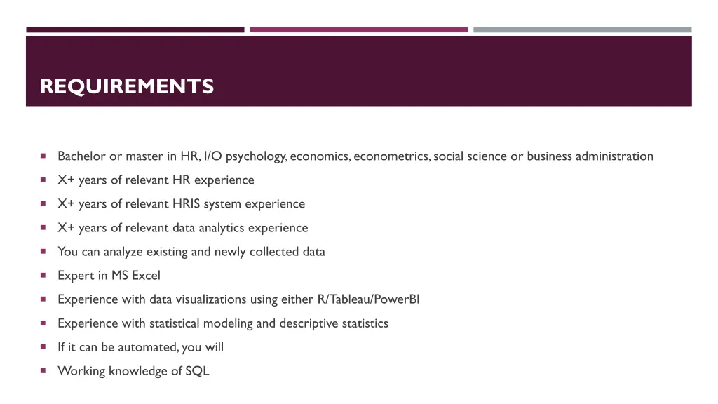 requirements
