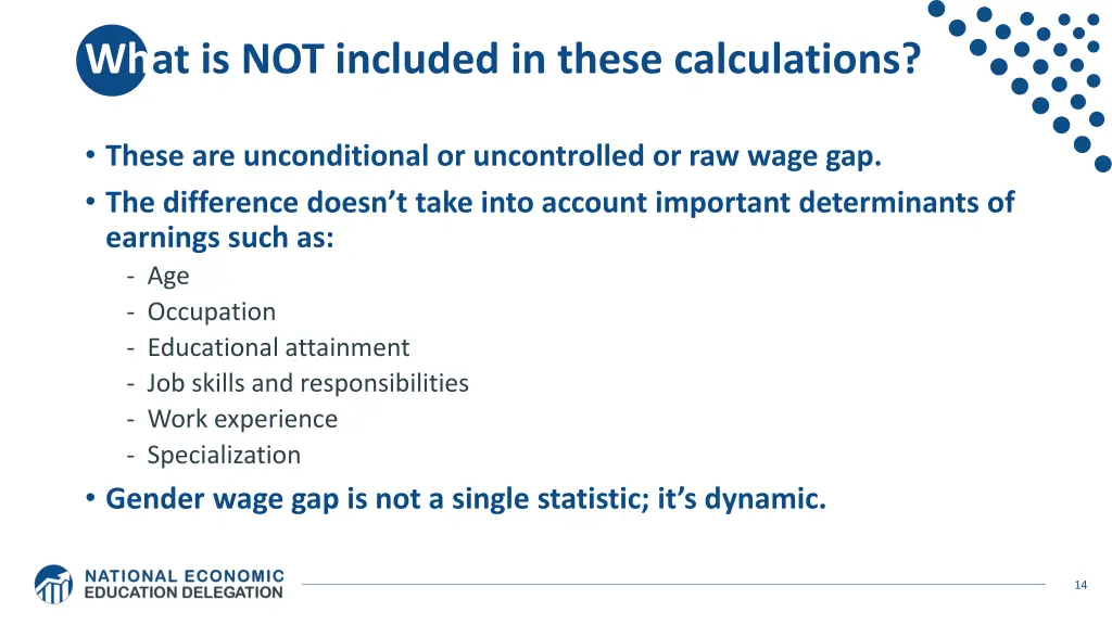 what is not included in these calculations