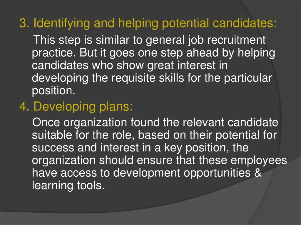 3 identifying and helping potential candidates