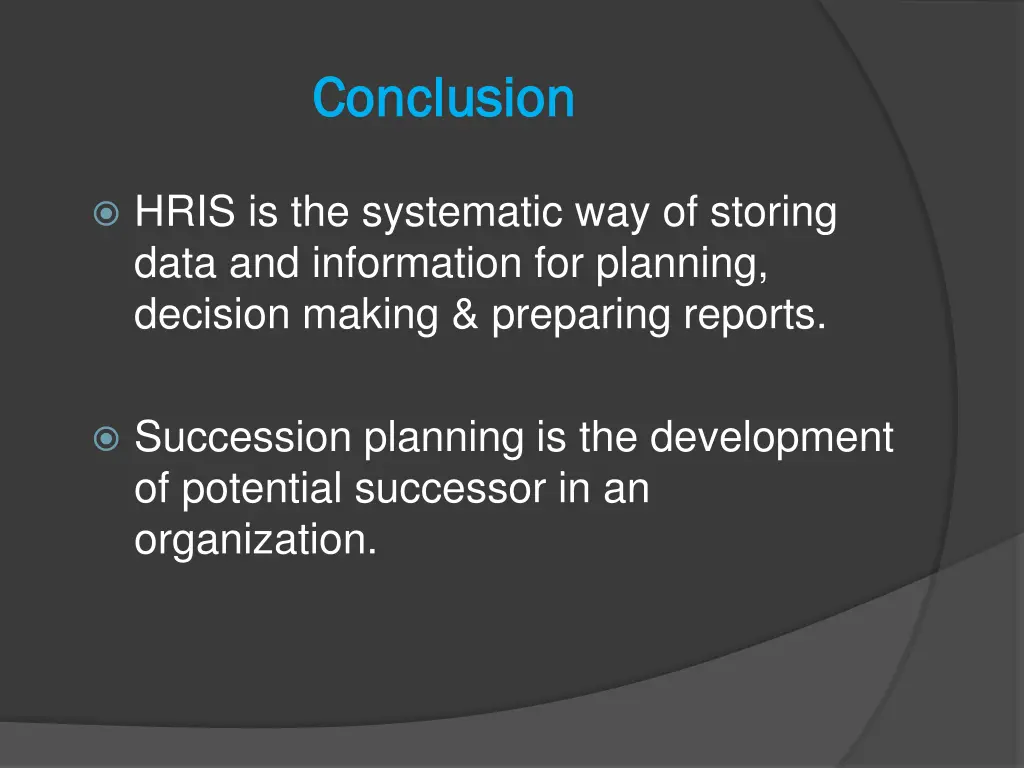 conclusion conclusion