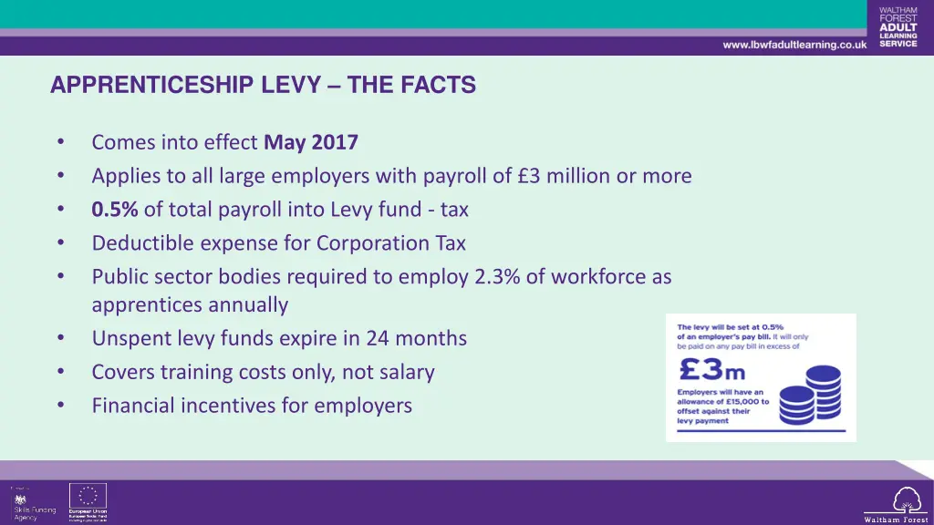 apprenticeship levy the facts