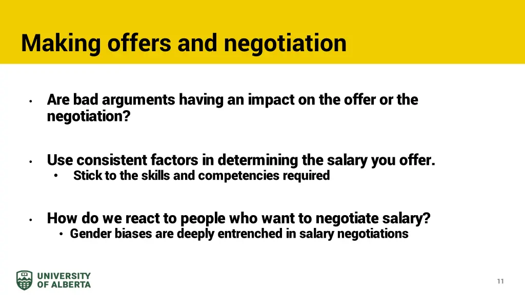 making offers and negotiation