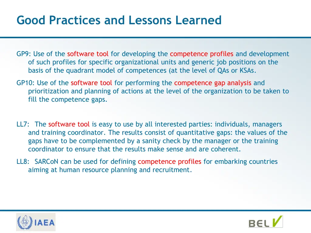 good practices and lessons learned 3