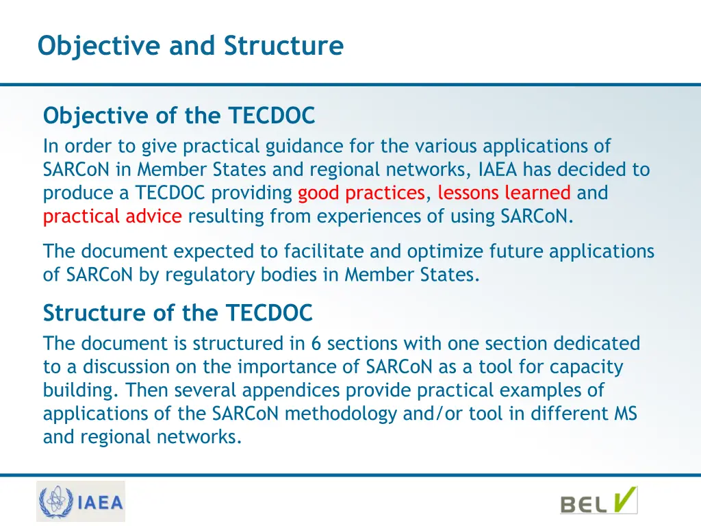 objective and structure
