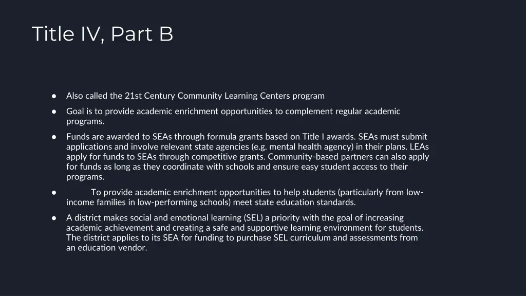title iv part b