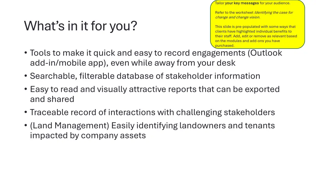 tailor your key messages your key messages
