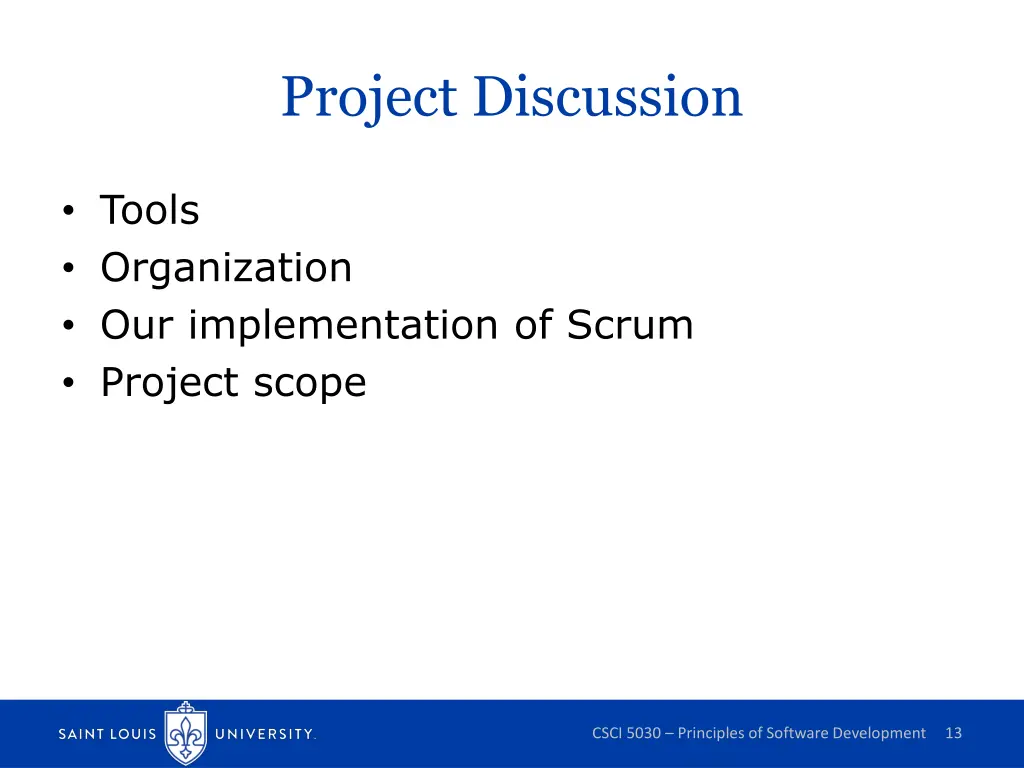 project discussion