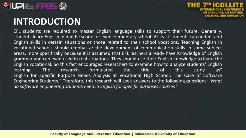 introduction efl students are required to master