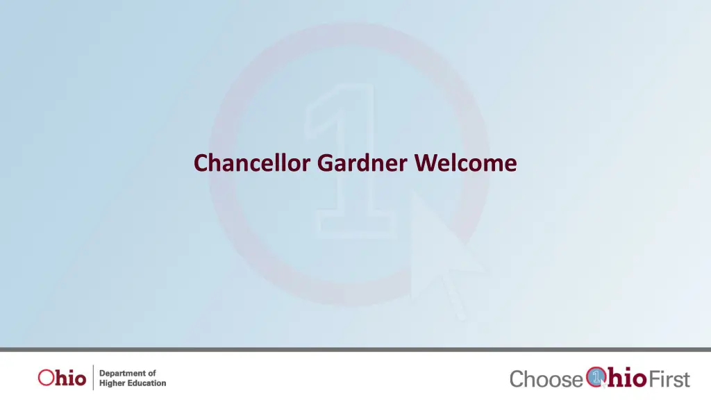 chancellor gardner welcome