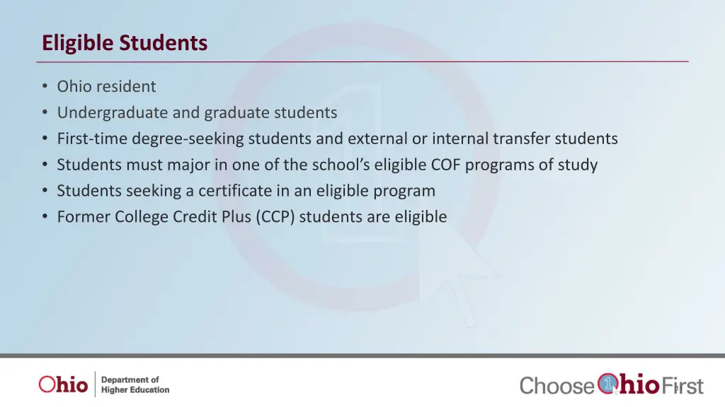 eligible students