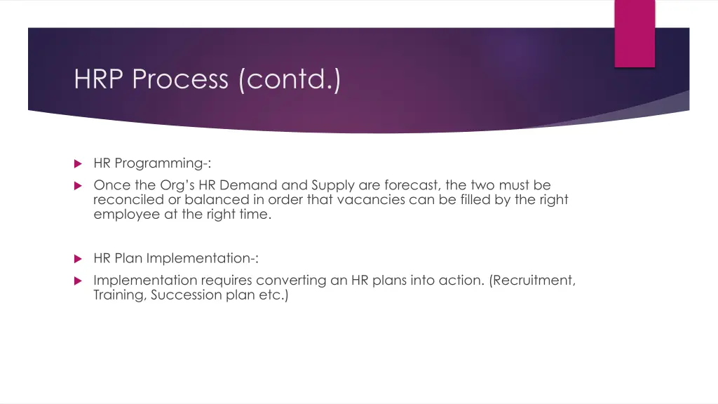 hrp process contd 4
