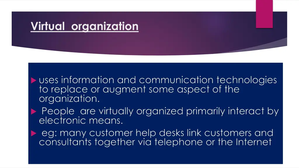 virtual organization