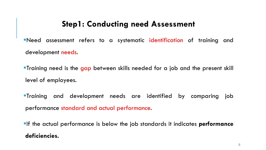 step1 conducting need assessment