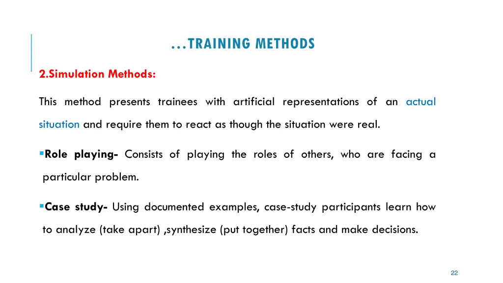 training methods 2