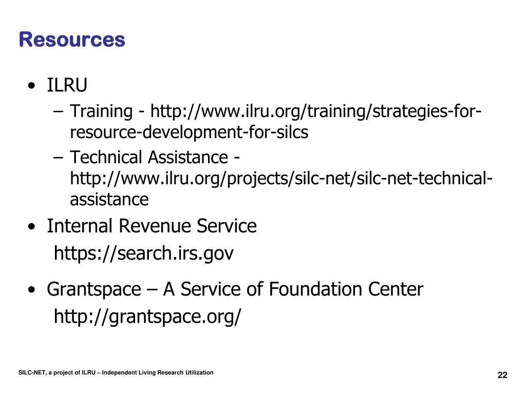 resources resources