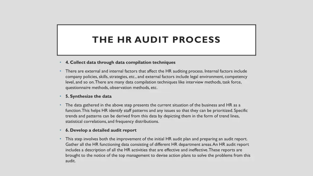 the hr audit process 1
