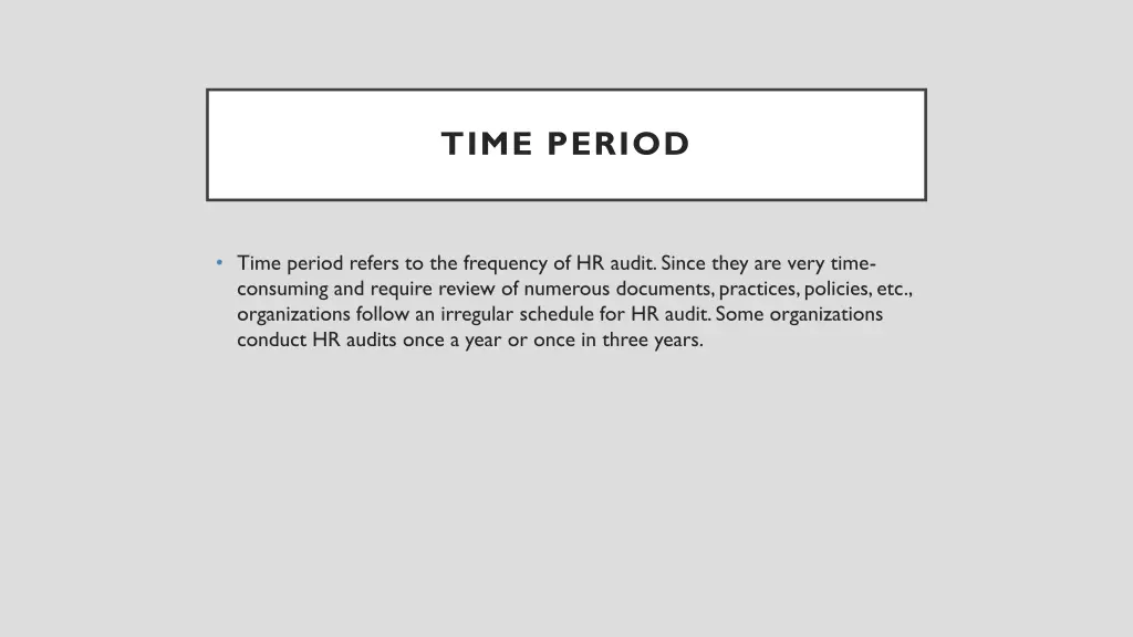 time period