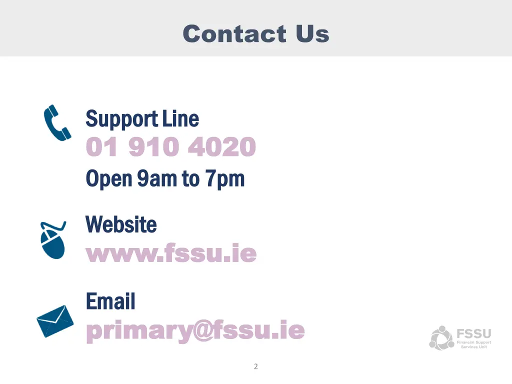 contact us