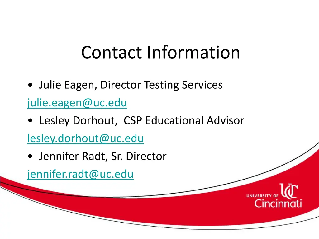 contact information