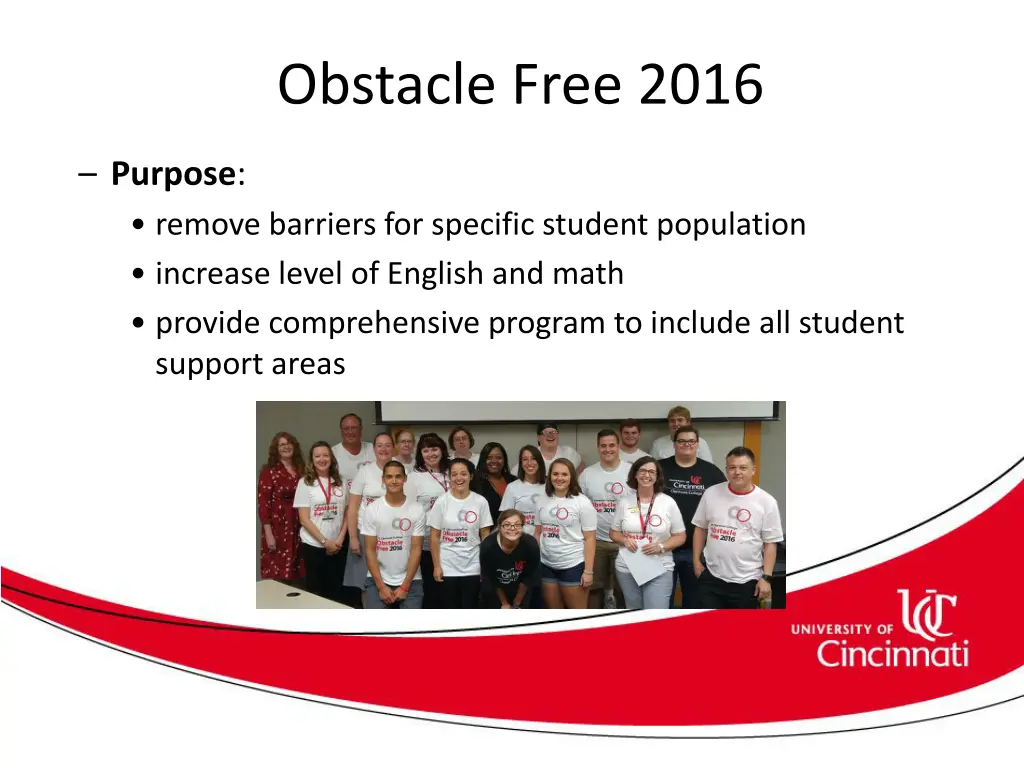 obstacle free 2016