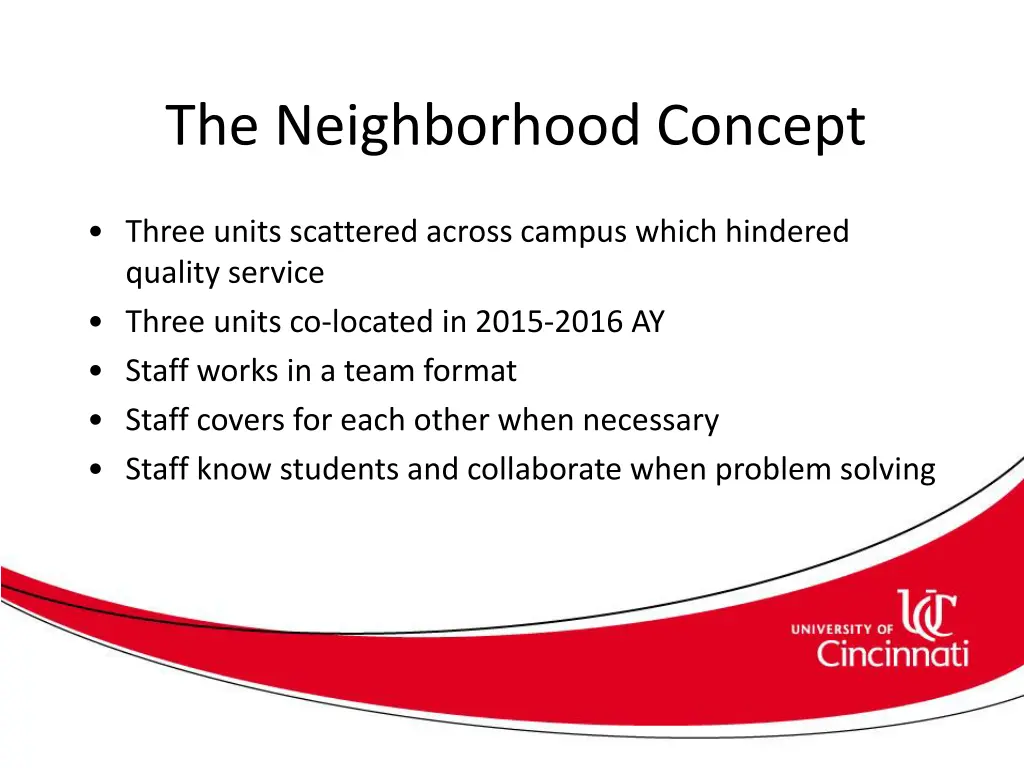 the neighborhood concept