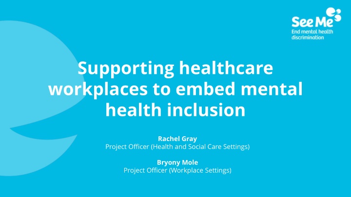 supporting healthcare workplaces to embed mental